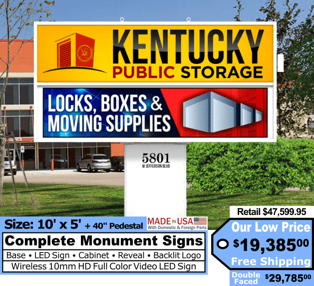 10x5 Monument LED Sign