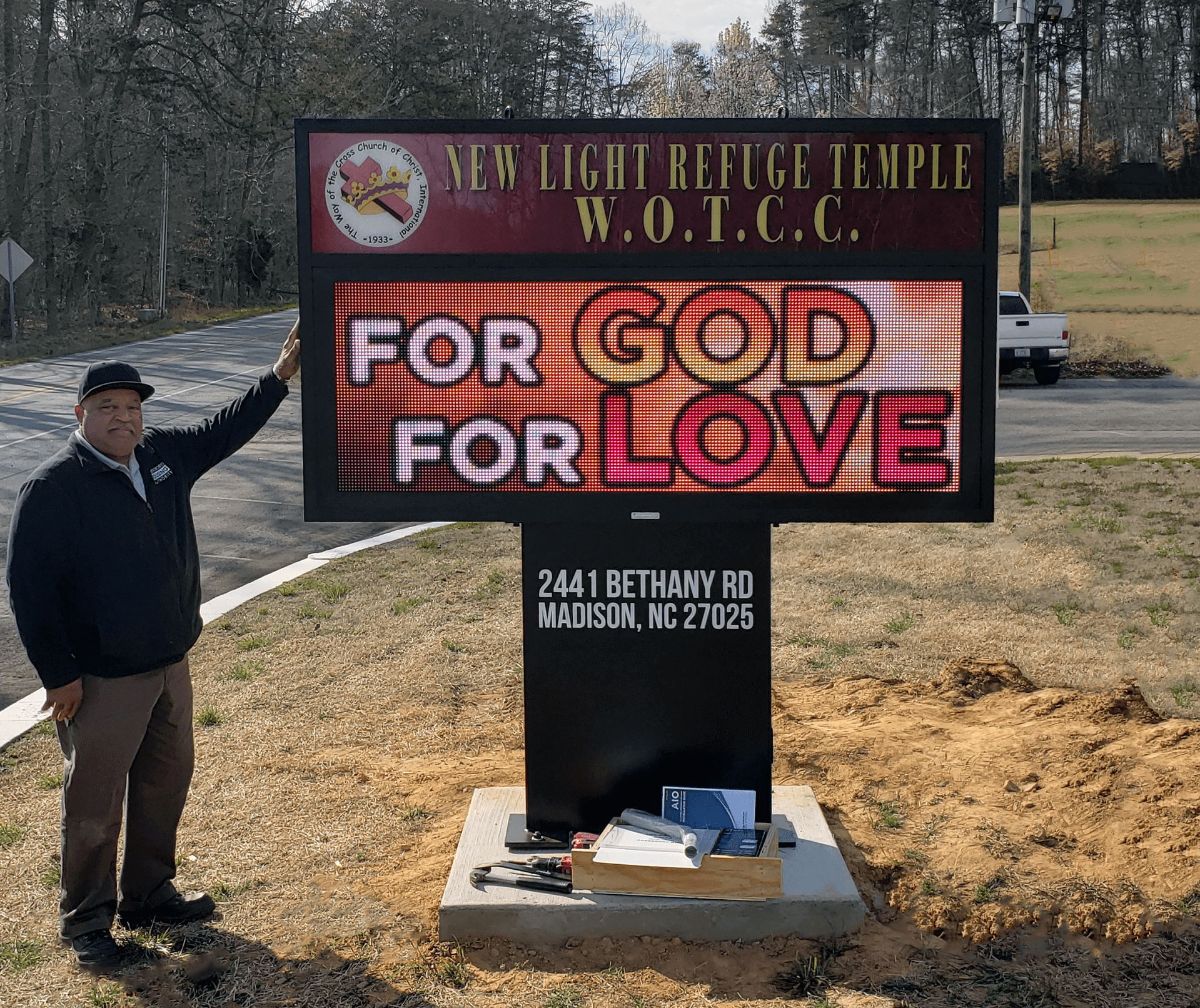 Monument LED Sign